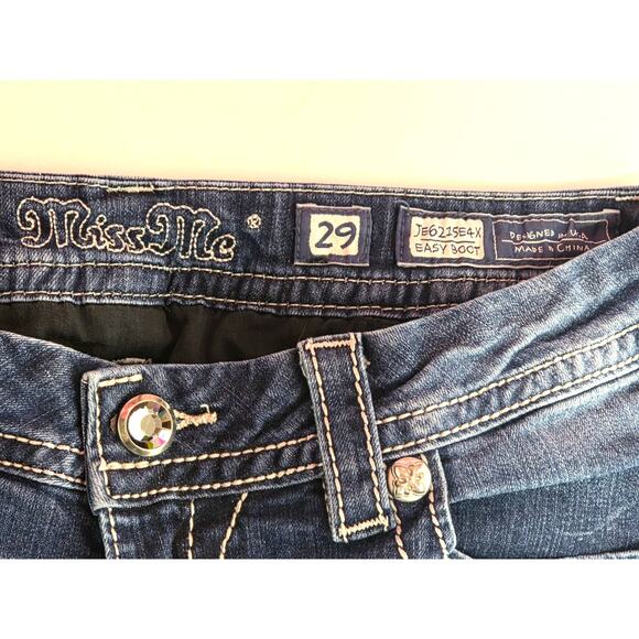 Miss me jeans Easy Boot low rise size 29 sequin embellished - Picture 3 of 11